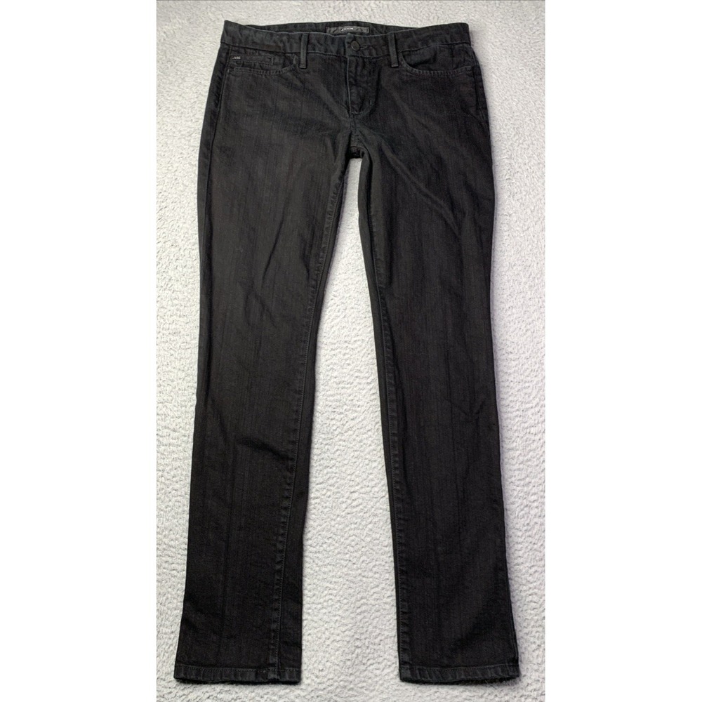 Joes Jeans Womens Size 31 Chelsea Straight Leg Low Rise Dark Wash Black Denim